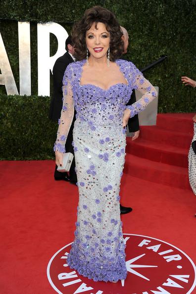 Joan Collins Actress Joan Collins arrives at the Vanity Fair Oscar party hosted by Graydon Carter held at Sunset Tower on February 27, 2011 in West Hollywood, California.