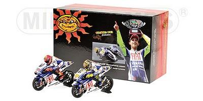 Diorama - Rossi & Lorenzo Barcellona 2009 by Minichamps