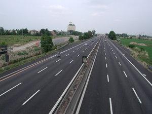 Autostrada del Sole near the city of Reggio Emilia