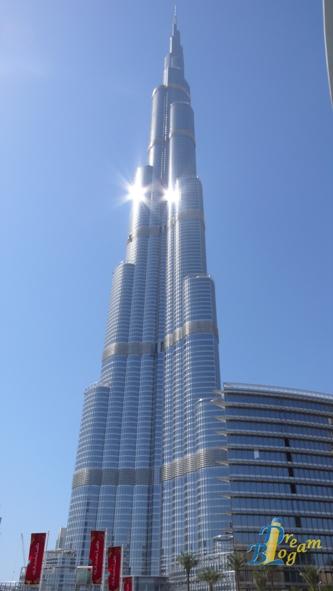 La mia escursione. At the top: il Burj Khalifa. Dubai.