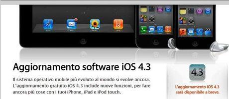 ios4_3 Apple: iOS 4.3 disponibile a breve