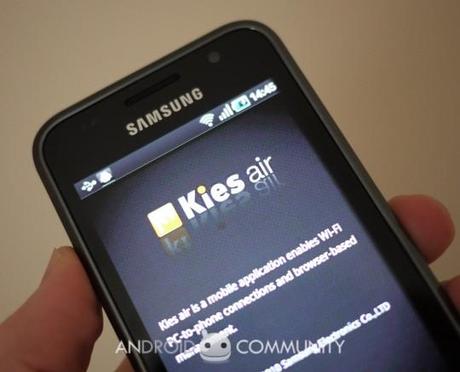 Sincronizzare dati con Samsung Kies Air