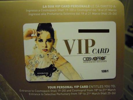VIP Card COSMOPROF ♥