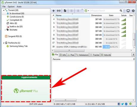 rimuovere banner utorrent 1