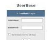 Username Password ossia Login