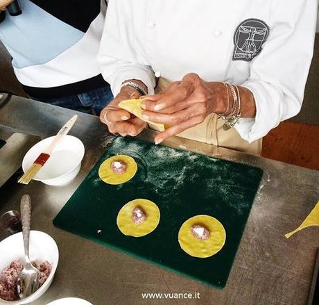 Cappellacci caserecci al ciauscolo con il professor Giorgio Nardelli #mwf14