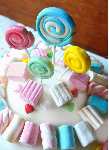 torta di caramelle,   mashmallow