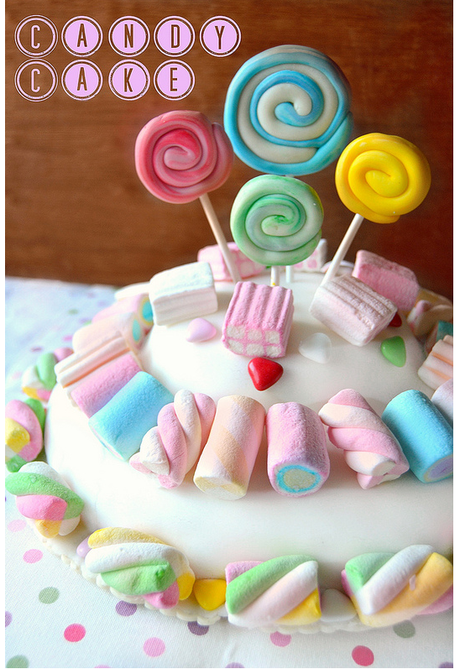 torta di caramelle,   mashmallow
