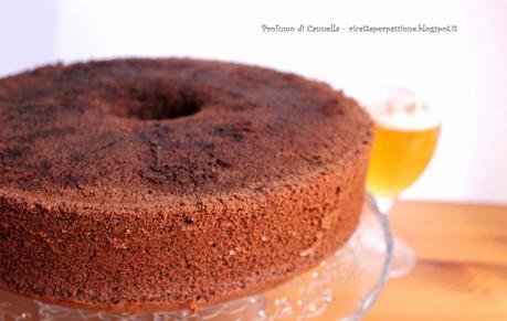 Chiffon Cake alla birra doppio malto - la fluffosa