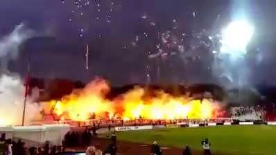 (VIDEO)CSKA - Ludogorets - Pyroshow  22.11.14