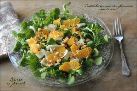 Insalata di arance con finocchi e noci