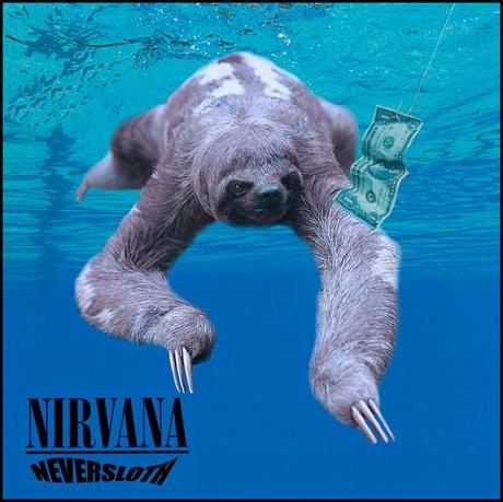 Sloths Album Covers Nevermind
