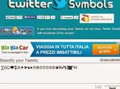 Twitter Symbols: arricchisci tuoi Tweets simpatici simboli