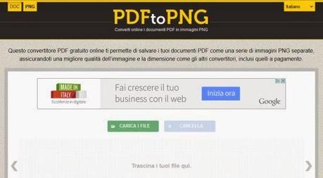 PDFtoPNG: convertire documenti PDF in immagini PNG