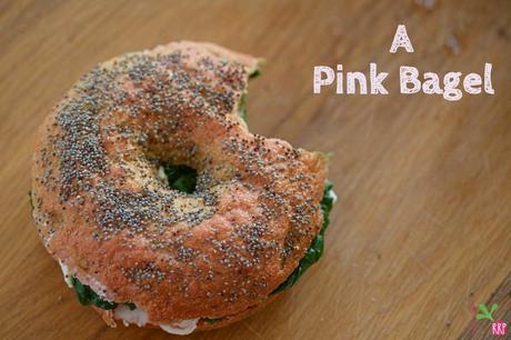 La ricetta per fare i Bagel rosa con farina di Kamut