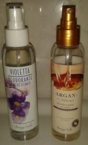 Bottega Verde deodoranti Argan e Violetta