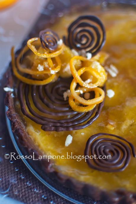 CROSTATA FRANGIPANE AL CACAO E ARANCIA