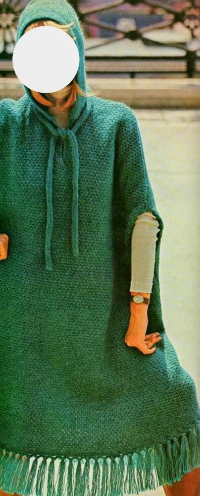 Lavori a maglia: Una mantella turchese