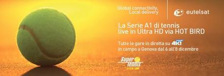 Eutelsat e SuperTennis per la Serie A1 live in 4K su HOT BIRD