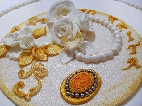 Torta compleanno stile Vittoriano per 80 anni