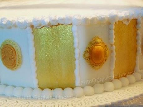 Torta compleanno stile Vittoriano per 80 anni