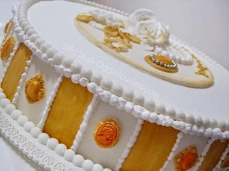 Torta compleanno stile Vittoriano per 80 anni