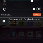 Notifiche e quick toggles