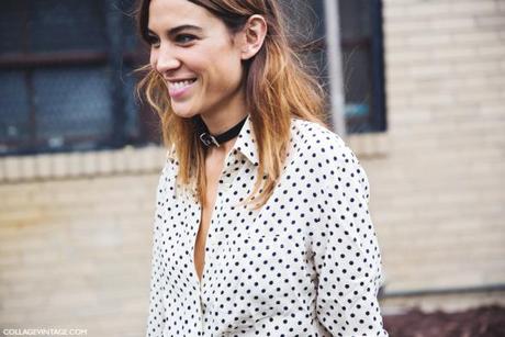 New_York_Fashion_Week_Spring_Summer_15-NYFW-Street_Style-Alexa_Chung-Marc_By_Marc_Jacobs-Pink_Skirt-Dots_Shirt-20