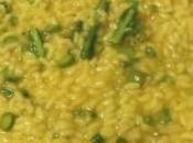 Risotto agli asparagi, olio zafferano