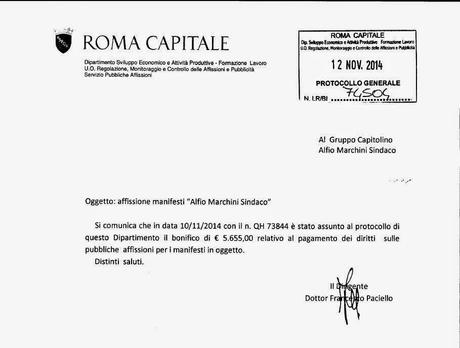 Alfio Marchini stecca la prima. Vuole fare lo sgambetto all'amministrazione, ma viene pizzicato con decine di manifesti abusivi. E stasera su Le Iene...