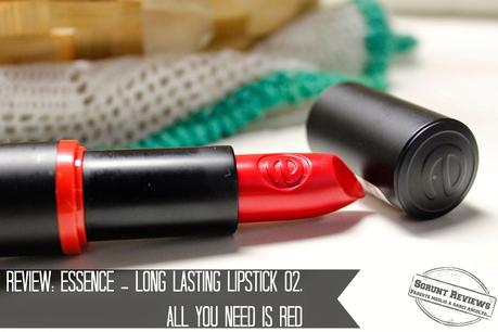 Winter is coming!: Essence - Long Lasting Lipstick, 02 All You Need Is Red