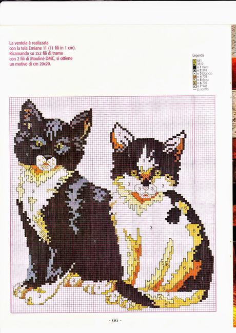 Schema puntocroce gatti