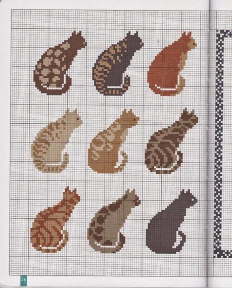 Schema puntocroce gatti