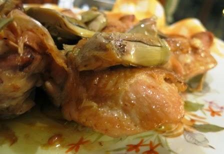Pollo e carciofi grigliati Pollo e carciofi grigliati