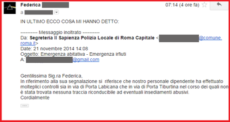 Vedete anche voi questo accampamento abusivo in piena San Lorenzo? Ecco, sappiate che non esiste, è frutto della vostra immaginazione