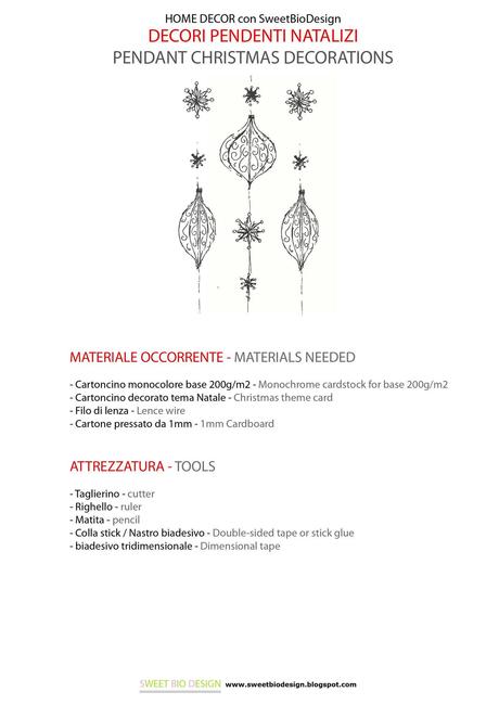 Decori pendenti Natalizi - Pendant Christmas ornaments ft. DaWanda