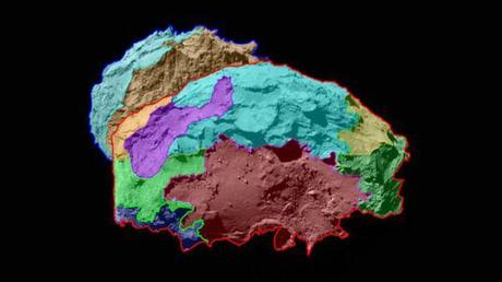 Cometa 67P/Churyumov-Gerasimenko su cui si è posata la sonda Rosetta