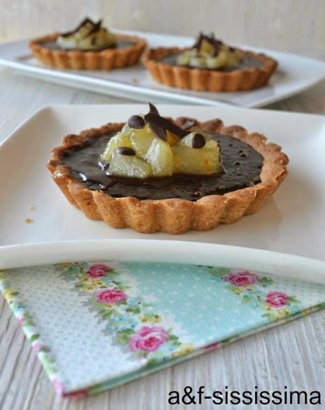 crostatine cioccolato e pere