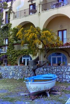 Barche d'inverno a Positano