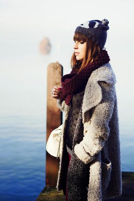 Switzerland, Panda, Genevre Lake, Lake, Hat, Fur, Coat