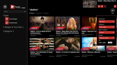 Hyper for YouTube: il miglior client YouTube per PC, Tablet e Convertibili con Windows 8.1 Cattura di schermata (19)