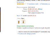 Samsung Galaxy Note offerta euro Amazon.it