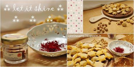 Stelle Ripiene di Coniglio e Nocciole con Salsa di Porri allo Zafferano Abruzzese Stelle Ripiene di Coniglio e Nocciole con Salsa di Porri allo Zafferano Abruzzese