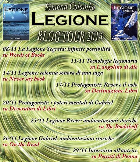 INTERVISTA - Simona Colombo; Legioni blogtour