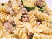 Fusilli ricotta salsicce zucchine