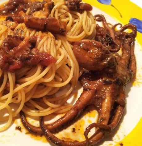  cucina, primi con pesce, primi piatti, recipes, ricette, spaghetti ai polpetti  