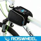 NetsPower ® ROSWHEEL Texture Series | Borsa bicicletta Frame, il sacchetto del telefono Top provetta per Iphone 5/4, Samsung Galaxy S5 / S4 / S3 e l'altro telefono cellulare Fino a 5 Pollici 