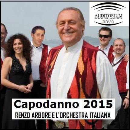 Capodanno 2015 all' Auditorium Parco della Musica di Roma con Renzo Arbore.