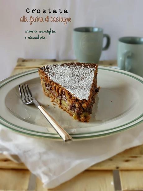 Crostata alla farina di castagne, crema alla vaniglia e cioccolato e Taste of Christmas a Verona