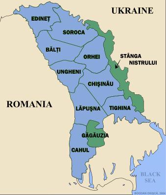 mappa separatismi moldavia